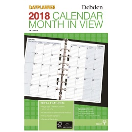 DayPlanner Desk Edition Monthly Dated Diary Refill DK1300
