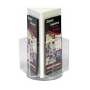 Deflecto® DL Countertop Rotating Brochure Holder White 592701