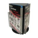 Deflecto® A4 Countertop Rotating Brochure Holder Black 592804
