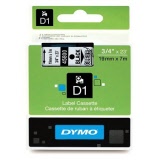DYMO® D1 Tape 19mm x 7m Black/Clear (SD45800)