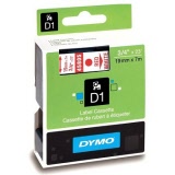 DYMO® D1 Tape 19mm x 7m Red/White (SD45805)