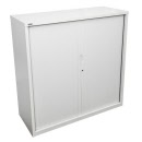 GO Steel 1200mm Side Opening Tambour Cupboard GTD129WC White China