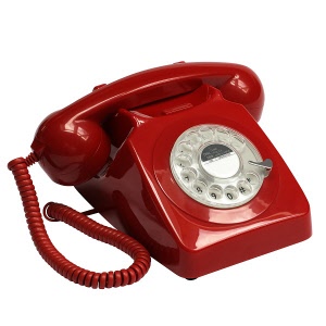 GPO UK 746 Rotary Dial Telephone Red