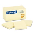 Highland™ 6549 Self Stick Yellow Notes 73 x 73mm