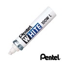 Pentel X100WL White Marker Broad Chisel Point
