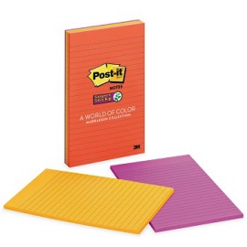 Post-it® Super Sticky 5845-SSAN Meeting Notes 127 x 200mm Marrakesh Lined
