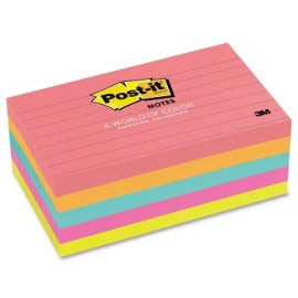 Post-it® Notes 635-5AN Cape Town 76 x 127mm Lined