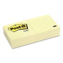 Post-it® Notes 630 Canary Yellow 76 x 76mm Lined 70016078258
