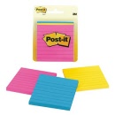 Post-it® Notes 6300 Neon Colours 76 x 76mm Lined 70071084332