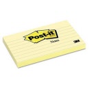 Post-it® Notes 630 Canary Yellow 76 x 76mm Lined
