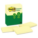 3M Post-it Notes 655RP Recycled Yellow 76x127mm