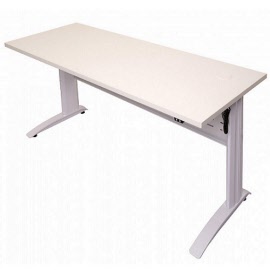 Rapid Span Electric Height Adjustable Desk 1800 x 700mm White Top with White Frame SE-187WW