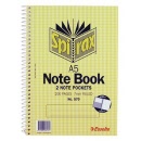 SPIRAX 570 Spiral A5 Note Book 200 Page with 2 Note Pockets 56570