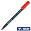 STAEDTLER Lumocolor® 317 Permanent M Marker Pen Medium 317-2 Red