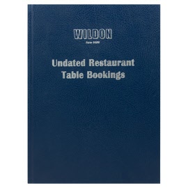 Wildon Undated Restaurant Table Bookings Book 580W
