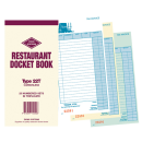 Zions 22T Restaurant Docket Book Carbonless Triplicate