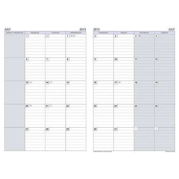DayPlanner Executive A4 Edition Refills