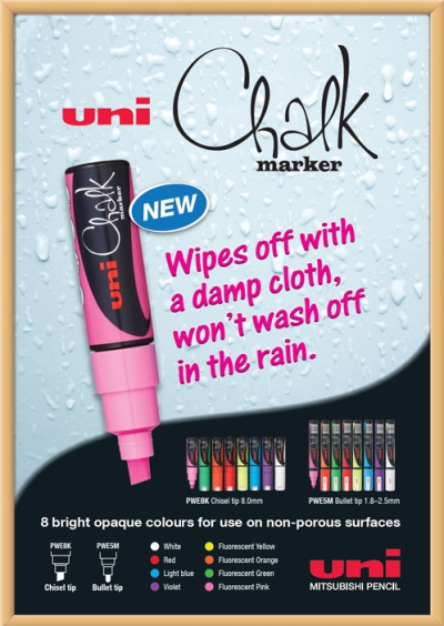 Uni Posca Chalk Marker PWE-5M White • Find prices »