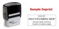 COLOP® Printer 40 Custom Self-Inking Stamp (P40) with Sample Imprint
