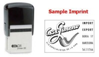 COLOP® Printer 55 Custom Self-Inking Stamp (P55) with Sample Imprint