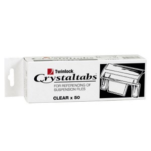 Crystalfile® Suspension File Indicator Tabs Clear Pk50