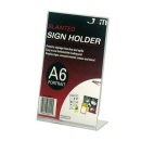 Deflecto® A6 Single Sided Menu / Sign Holder Portrait 69411
