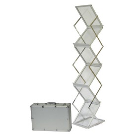 Deflecto® Portable Concertina Display Stand with Carry Case DR1003