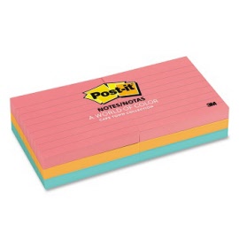 Post-it® Notes 630-6AN Cape Town 76 x 76mm Lined
