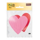 Post-it® Super Sticky 7350-HRT Pink Heart Shape Notes AB010583438