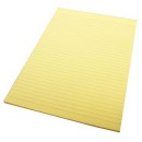 Quill Office Pads A4 Ruled 70gsm 70 Leaf Yellow 01011