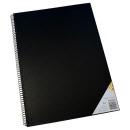 QUILL Visual Art Diary A3 Black 120 Pages 110gsm Cartridge SWVA3