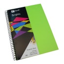 QUILL Visual Art Diary A4 Brights 120 Pages 110gsm Cartridge Lime Green 10760