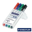 STAEDTLER® Lumocolor® Compact Whiteboard Markers Assorted 341 WP4