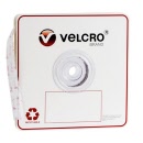 Velcro® Fasteners Hook Only 22mm Spots White Bulk 45308