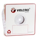 Velcro® Fasteners Loop Only 22mm Spots White Bulk 45338